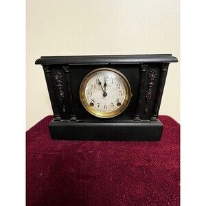 Antique Sessions Mantle Clock 13 1/2”x10” x 5" W/ Key In FineWorking Condition
